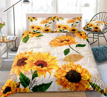 Load image into Gallery viewer, Sunflower Bedding Set