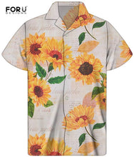 Load image into Gallery viewer, Yellow Sunflower Floral Pattern Shirt