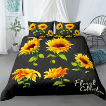 Load image into Gallery viewer, Floral Duvet Cover Set