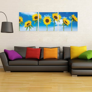 "Sunny Day" -  3pcs Sunflower Wall